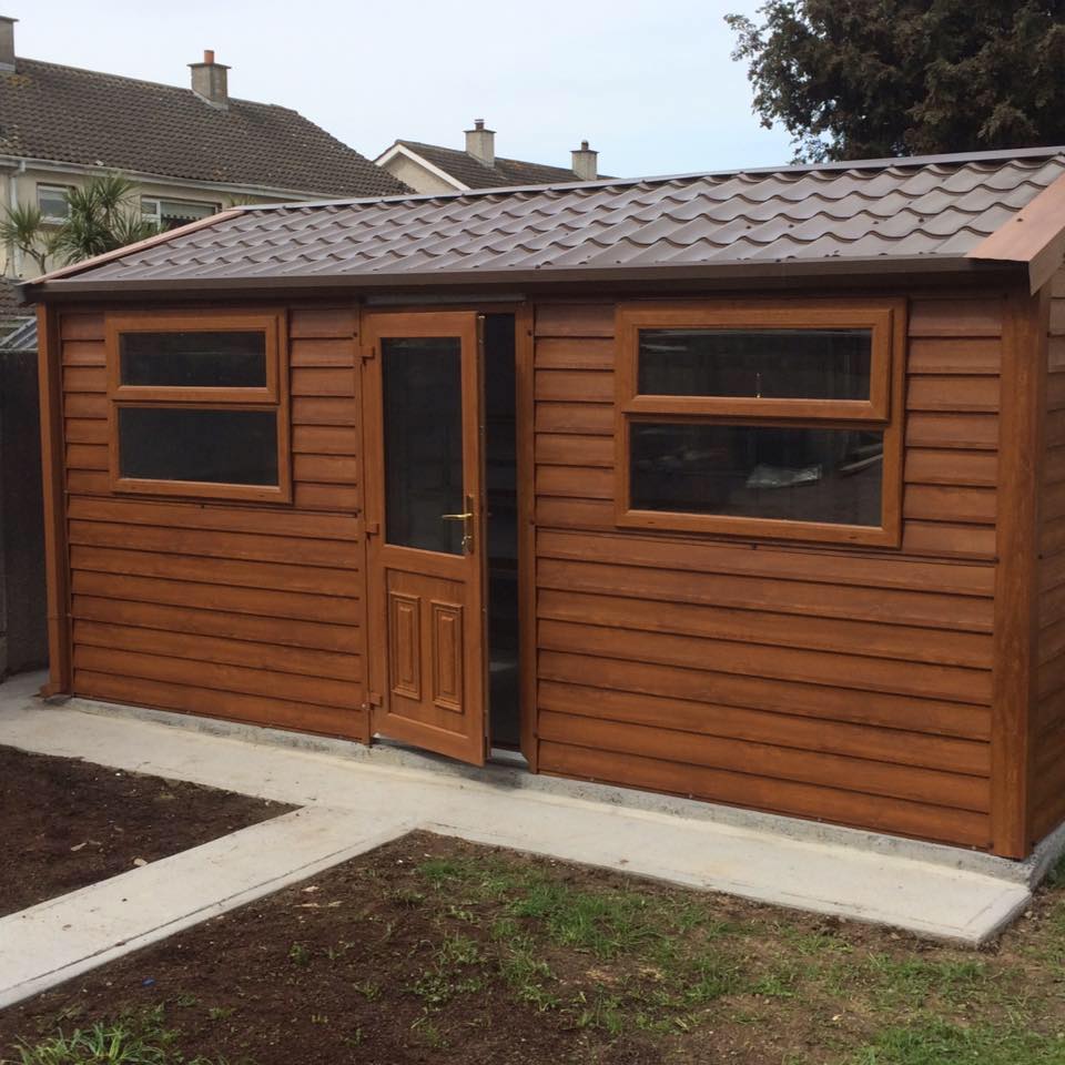 wood effect steel sheds for sale in ireland