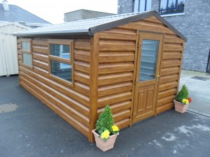 Wood Effect Steel Sheds for Sale in Ireland